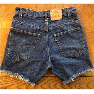 Orange Tab Levi Shorts